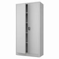 Aktenschrank – 185 × 90 cm, Hellgrau, für Büro