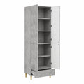 Wohnmöbel – moderner Stil, aus Holzwerkstoff, Betongrau, für Wohnzimmer