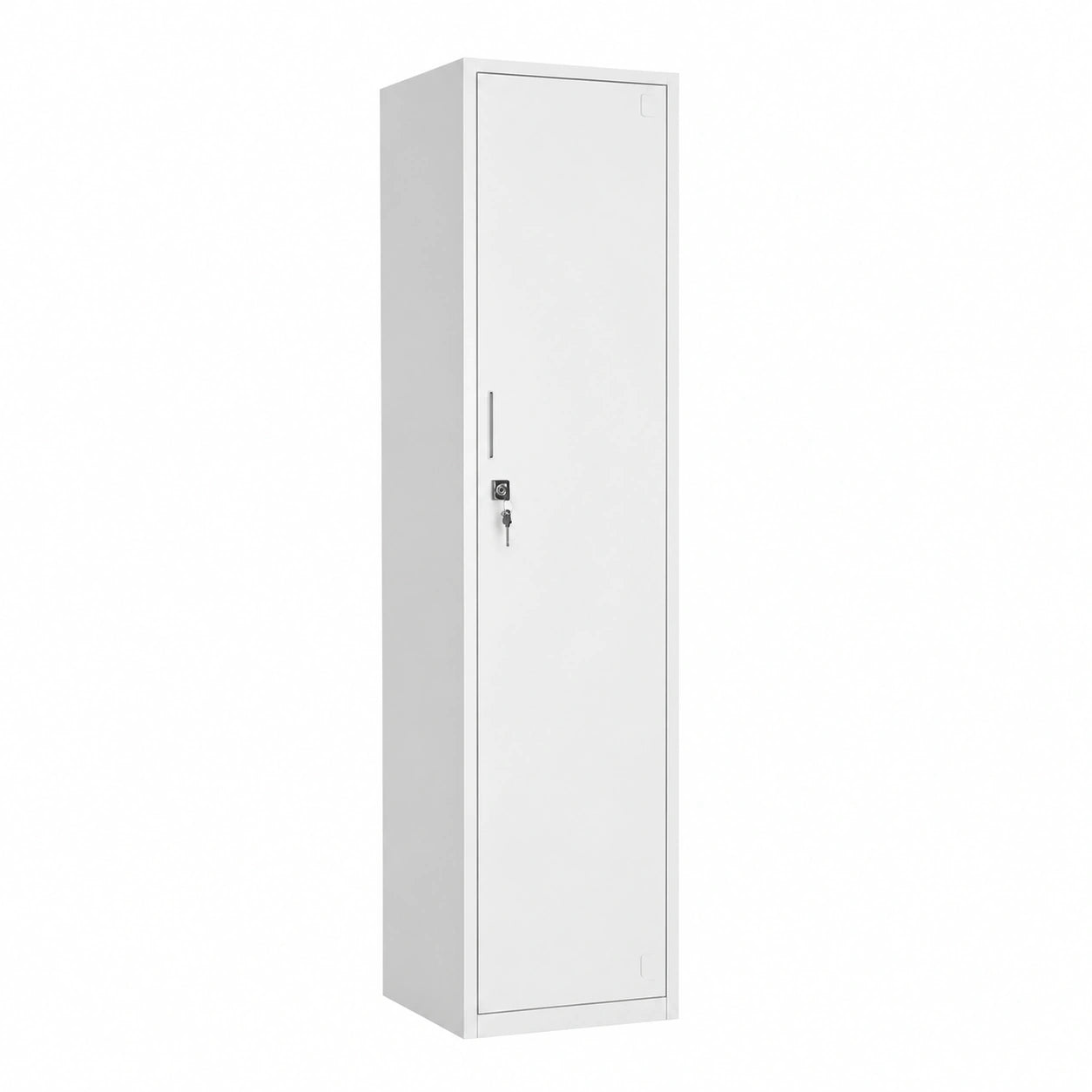 Aktenschrank – 180 × 38 × 42 cm, mit Ablagen, Grau, für Wohnzimmer und Büro