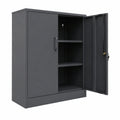 Aktenschrank – mit Ablagen, Anthrazit, für Büro