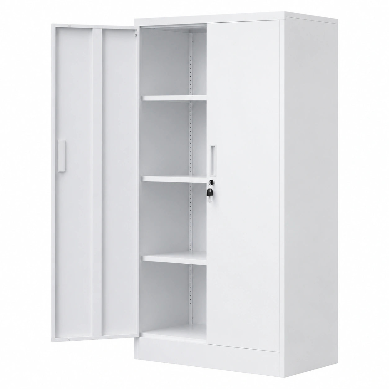 Aktenschrank – 136 × 80 × 40 cm, aus Metall
