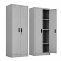 Aktenschrank – 170 × 70 × 38 cm, höhenverstellbar, Grau