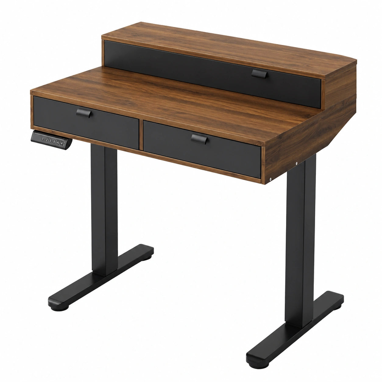 Schreibtisch – 80 × 53 cm, höhenverstellbar, mit Schubladen