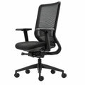 Bürostuhl – moderner Stil, mit Armlehnen, Schwarz, für Büro